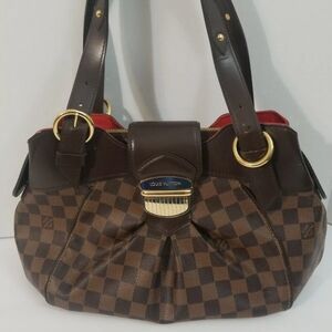 COPY - LOUIS VUITTON SISTINA DAMIER EBENE  SHOULDER BAG